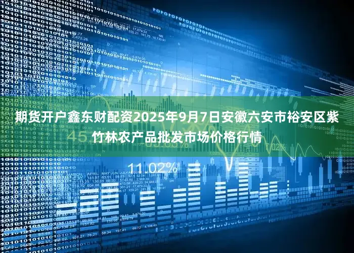 期货开户鑫东财配资2025年9月7日安徽六安市裕安区紫竹林农产品批发市场价格行情