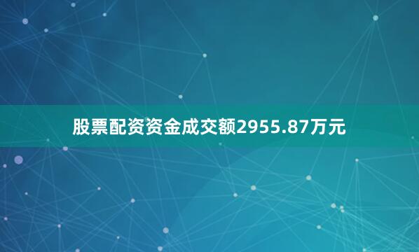 股票配资资金成交额2955.87万元